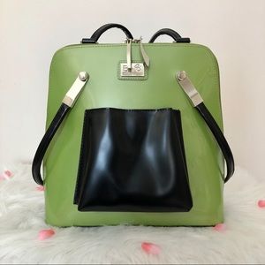 NEW Beijo Convertible Backpack Shoulder Bag Green